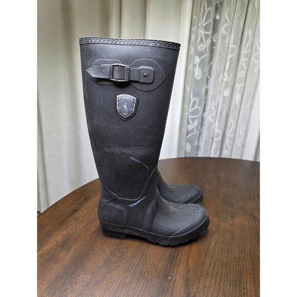 Kamik Jennifer Womens 7M Charcoal Grey Rubber Wellington Rain Winter Fall Boots - Picture 5 of 16